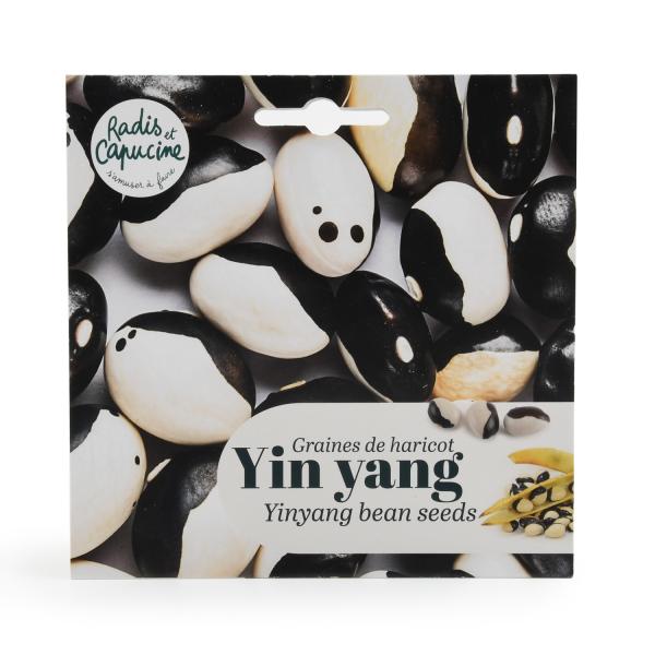 Radis et Capucine - Haricot Yin Yang à semer - face recto